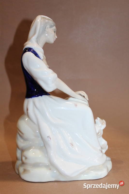 Figurka kobiety z psem Tengra 1042 zachodniopomorskie Szczecin sprzedam