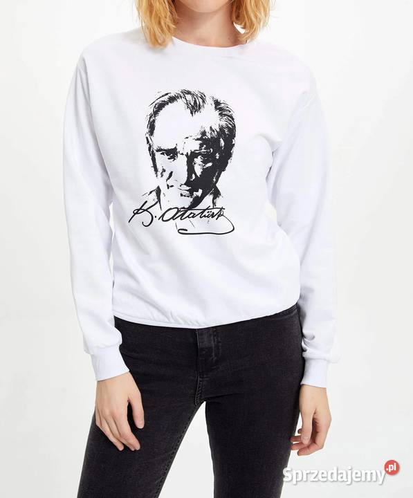 Bluza z nadrukiem BEYAZ ATATRK DEFACTO Wkładane przez głowę  Zamość