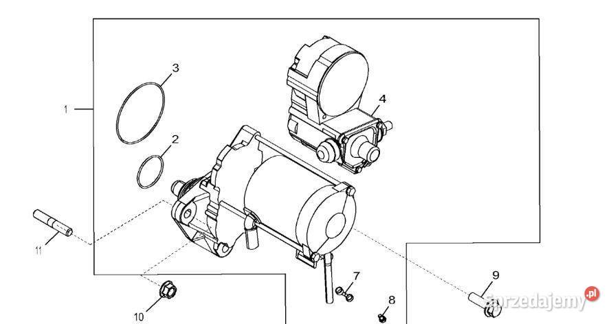John Deere 9470RX Zestaw rozrusznika RE539584 Jastrzębniki sprzedam