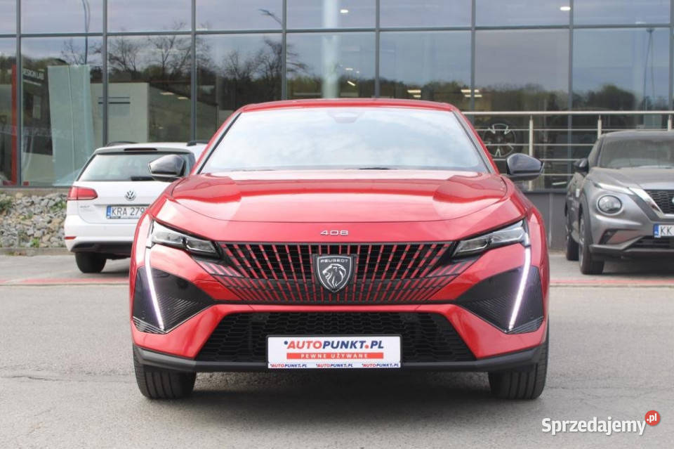 Peugeot 408 2023r Matrix Carplay Temp Adapt Blis Kraków