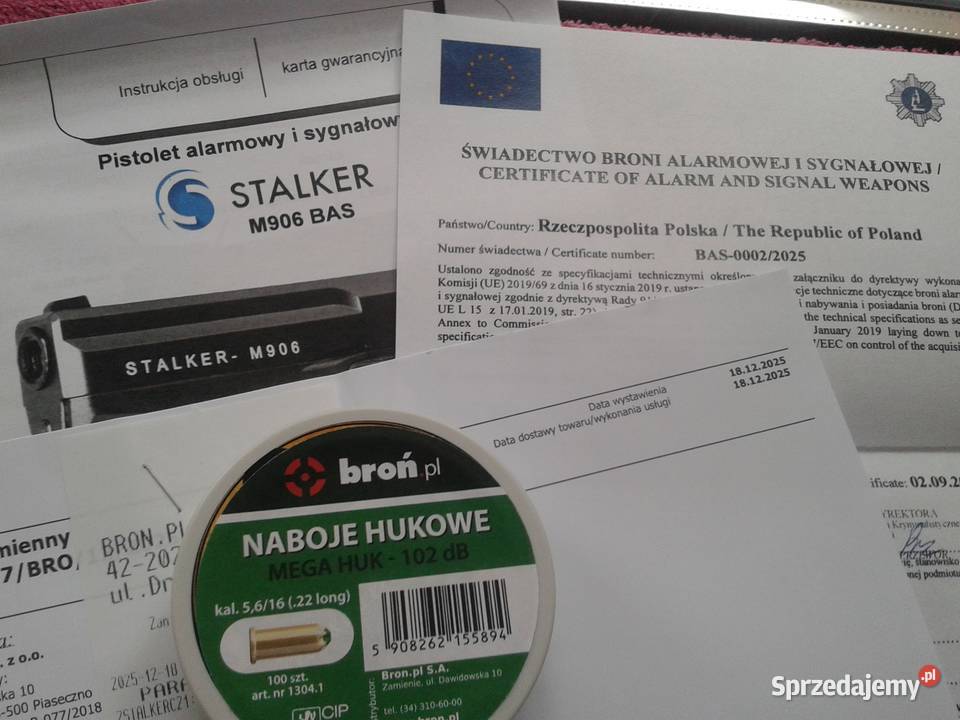 Pistolet hukowy Stalker M906 Lublin