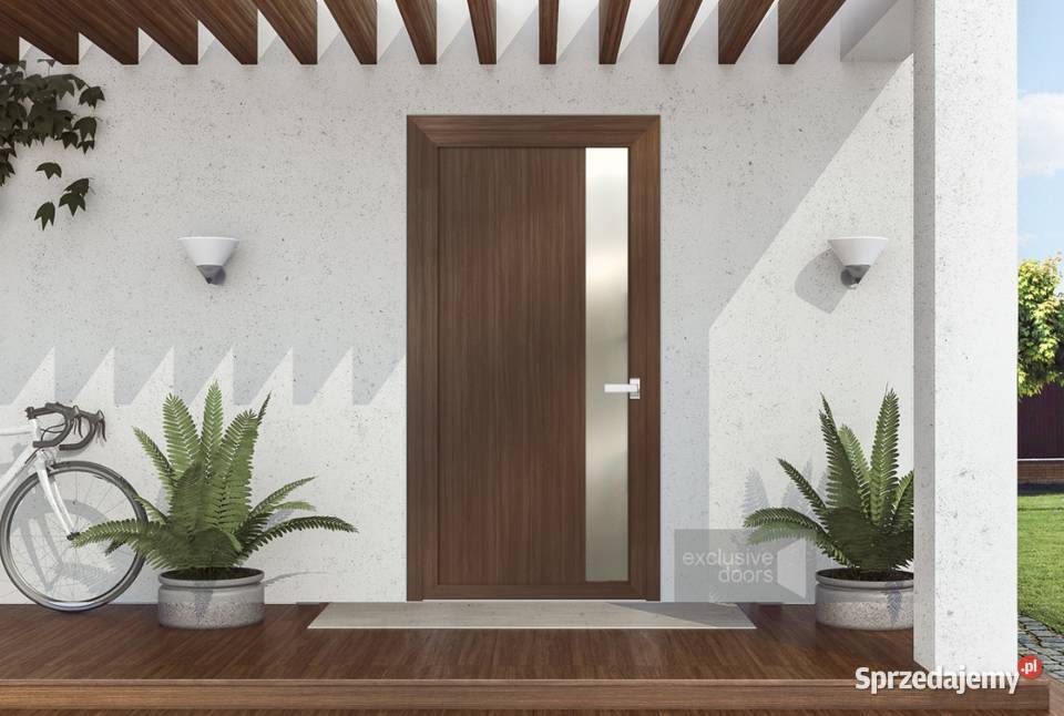 Aluminiowe drzwi wejściowe Schco Nowy Sącz