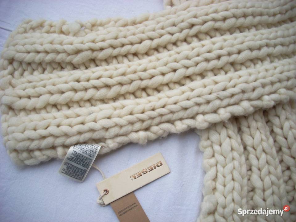 DIESEL Gruby SZal Wełniany nowy małopolskie Nowy Sącz