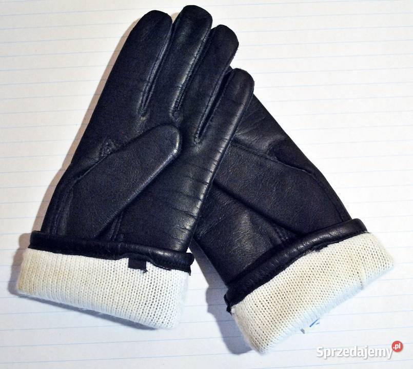 Skórzane ocieplane rękawiczki damskie Zawiercie