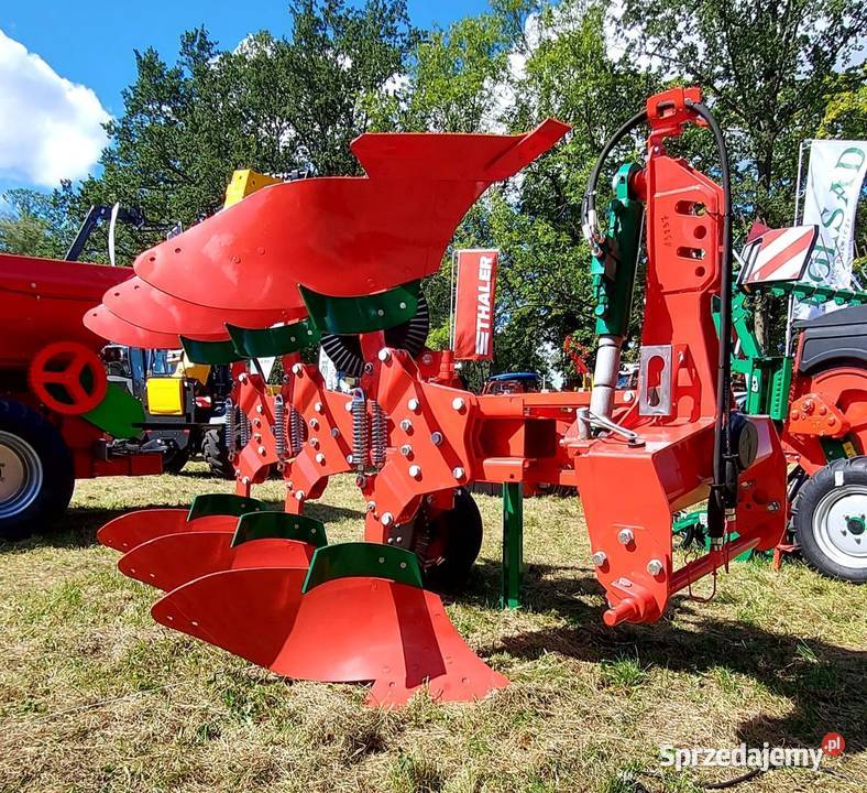Pług obracalny obrotowy AgroMasz 3 skiby łódzkie Mroczków Duży