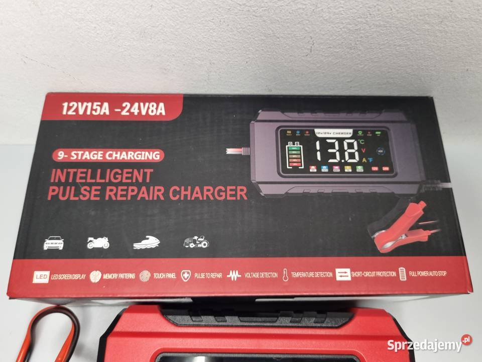 INTELIGENTNY PROSTOWNIK 12V 15A 24V 8A SAMOCHÓD
