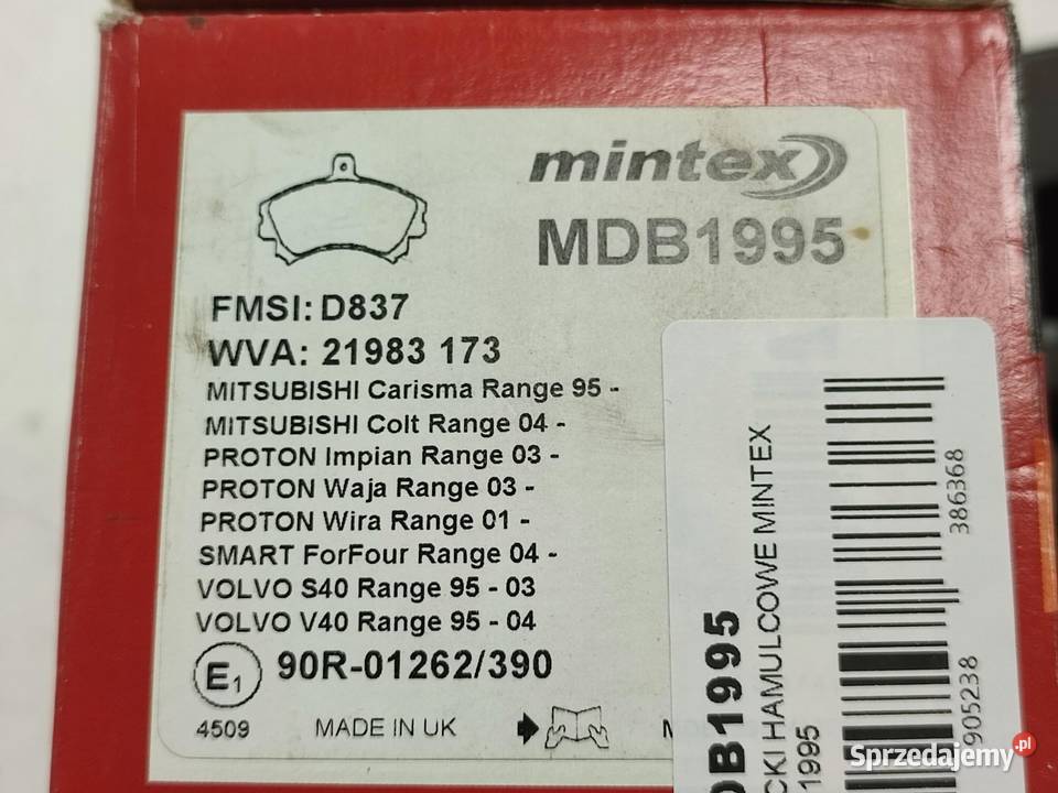 KLOCKI HAMULCOWE PRZÓD MITSUBISHI COLT VI 15 sprzedam