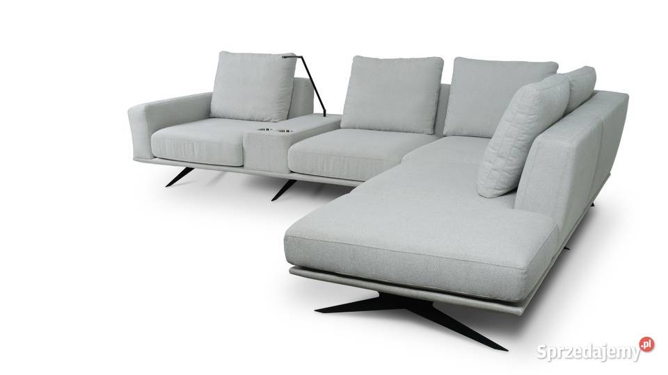 Narożnik Sines z barkiem w tkaninie NURIEL 300 Woźniki