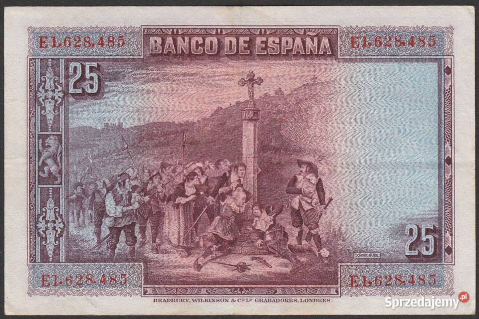 Hiszpania 25 peset 1928 DE LA BARCA sprzedam