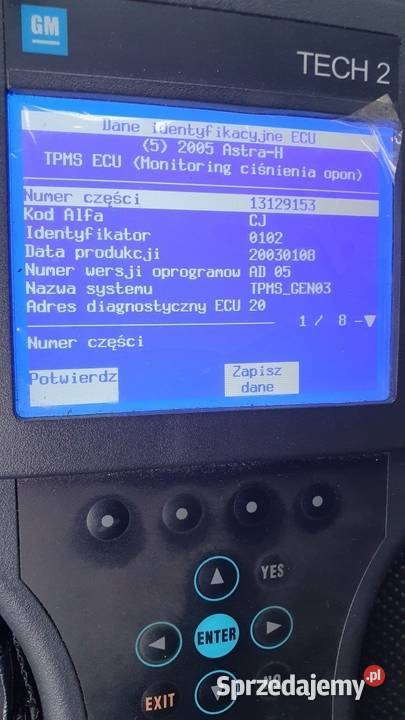 Moduł TPMS 13129153 CJ Opel Astra H Zafira B śląskie
