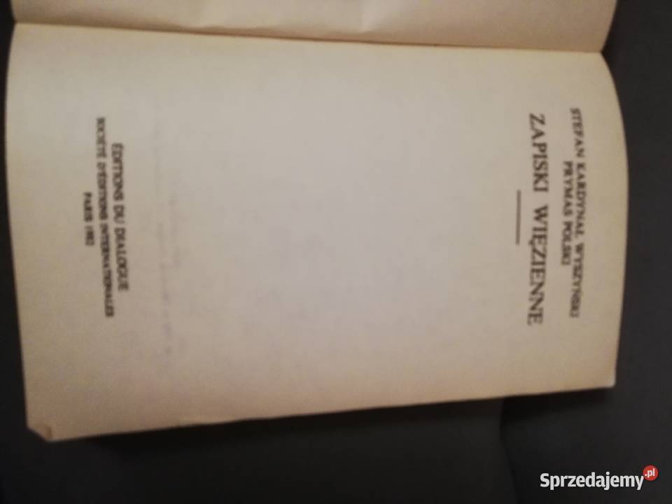 Stefan Wyszyński Zapiski więzienne Paryż 1982 Katowice