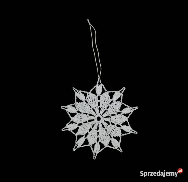 Zawieszka szydełkowa na choinkę gwiazdka 10 Z211 Kluczbork