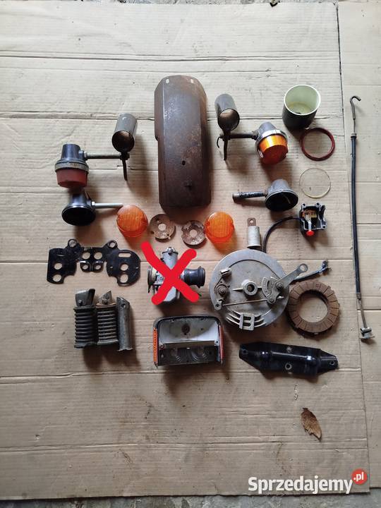 JAWA TS 350 Części Gaźnik Lampa Błotnik Uchwyty Laski