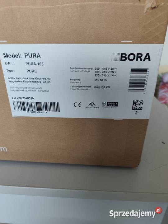 Płyta indukcyjna Bora Pura Nowa czarny dolnośląskie sprzedam