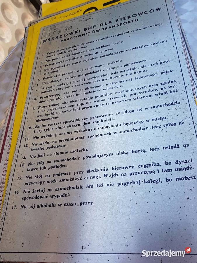 MetaloweLata 70 teZ kolekcjiTablice różne z PRLu zachodniopomorskie Barlinek
