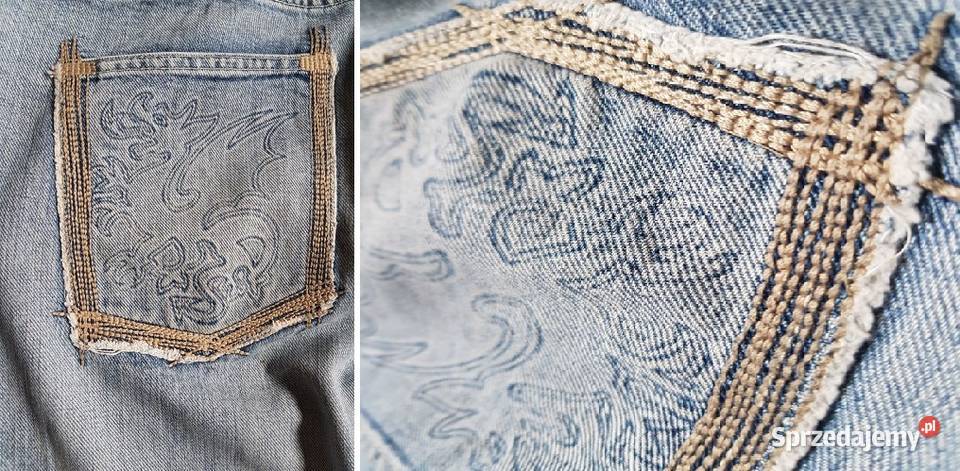 Replay spodnie dżinsy męskie Jeans guziki unikat Kielce