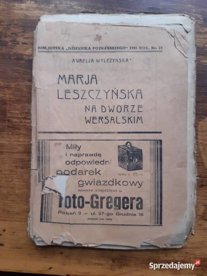 Maria Leszczyńska na dworze wersalskim. Tom 1. 1935