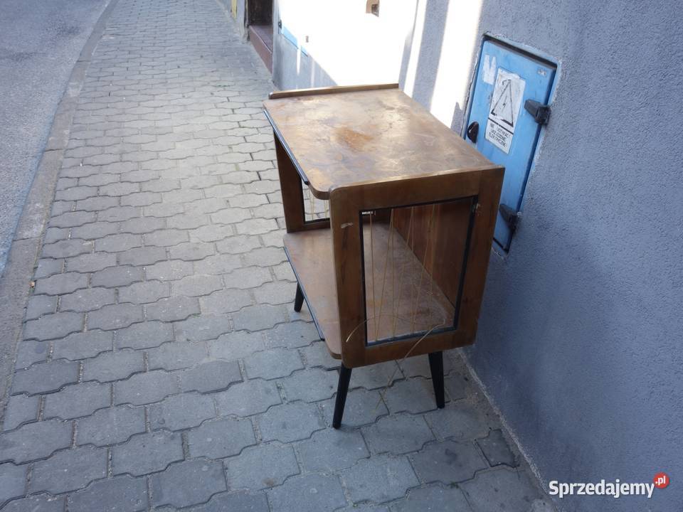 Stolik szafka pod telewizor PRL żyłki Tarnowskie Góry