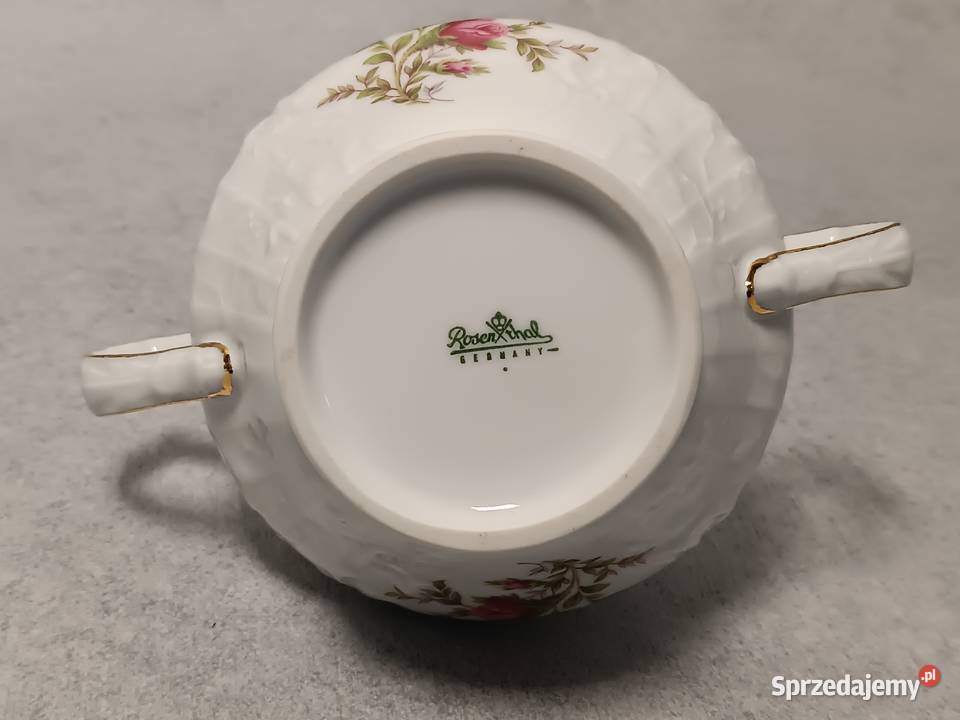 ROSENTHAL Sanssouci MosseRose Cukiernica Selb Jawor