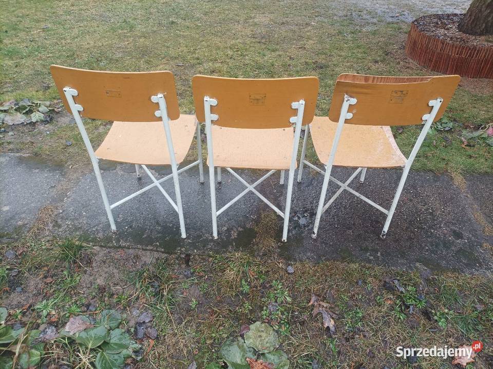 Krzesła metalowy stelaż Meble