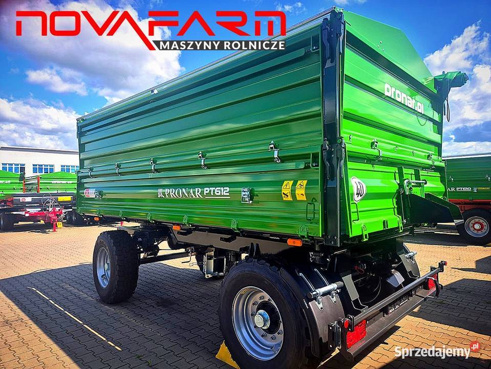 Przyczepa rolnicza PRONAR PT612 nowa model 2025 nieuszkodzony łódzkie Kutno