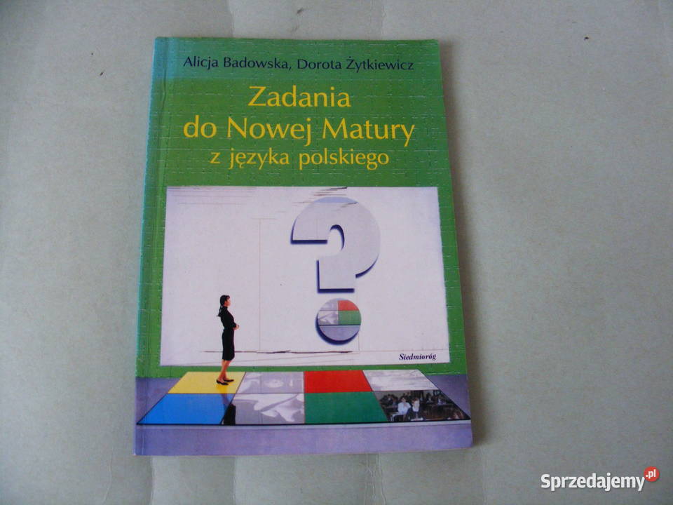 Zadania do Nowej Matury z języka polskiego język polski sprzedam