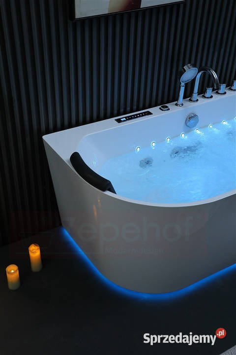 Wanna z hydromasażem EBX802 B prostokątna Grabówka