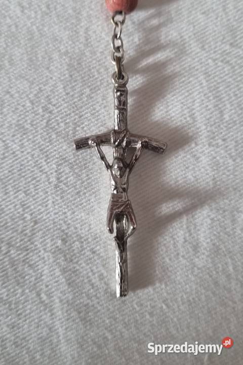 Różaniec z drewnianych koralikówpaciorków Warszawa