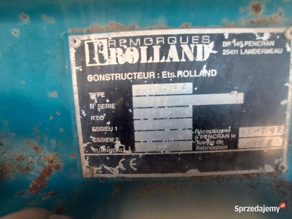 Rozrzutnik obornika Rolland Conic 9395