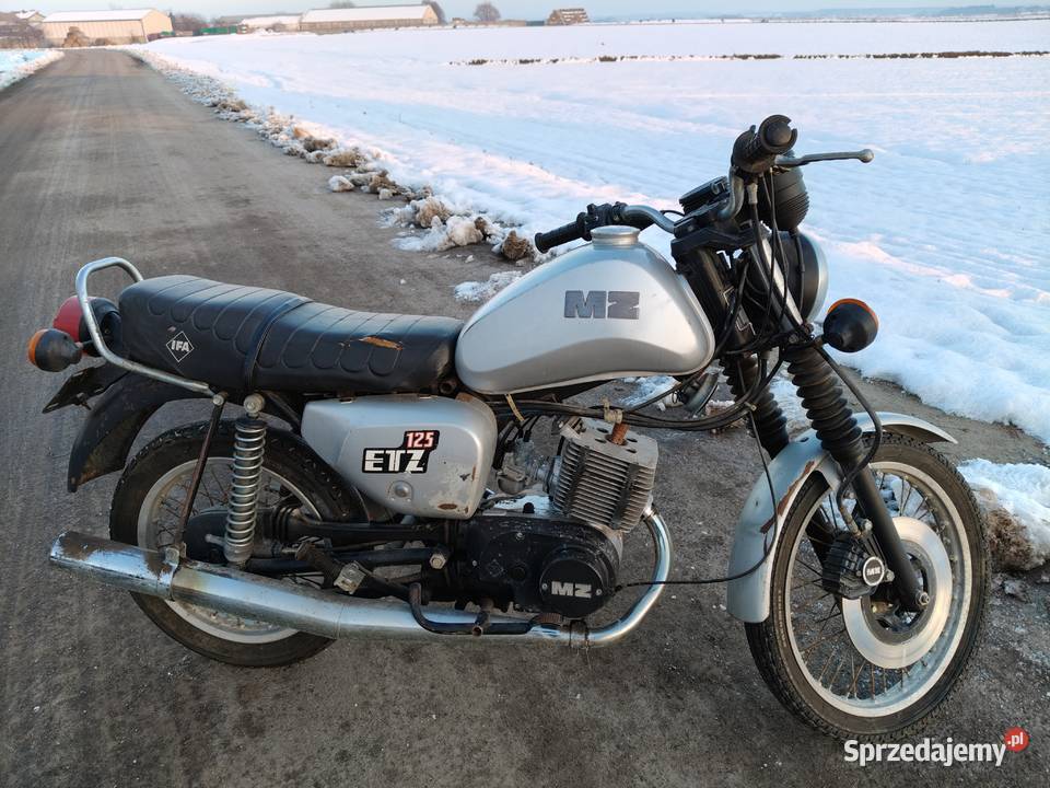 MZ ETZ 125 1986r z dokumentami do rejestracji Nowe Skalmierzyce