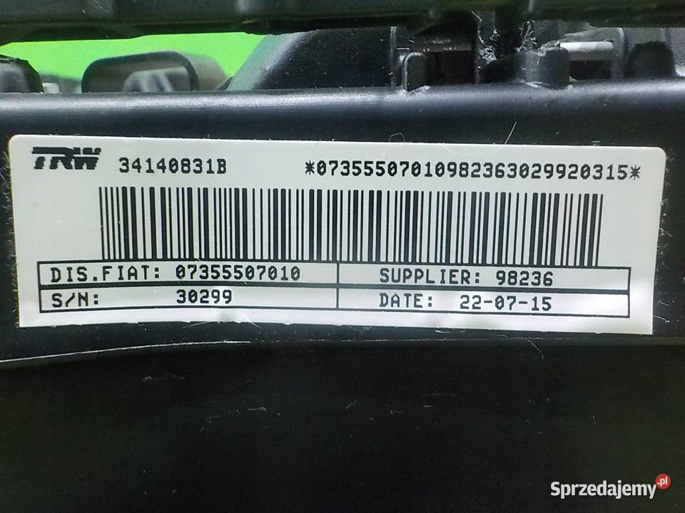COMBO D 13 CDTI 16r L1H1 AIRBAG poduszka osobowe Suków