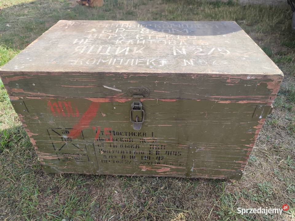 Stara i oryginalna skrzynia wojskowa rosyjska sprzedam