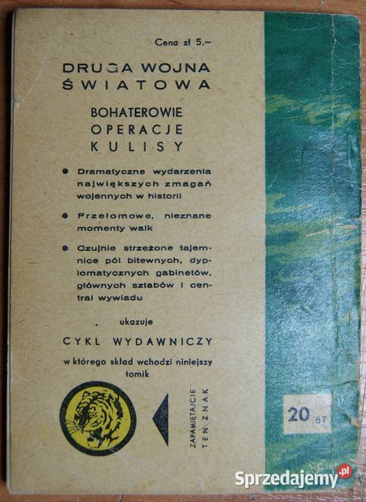 Żółty Tygrys Miny burtą 2067 historyczne Parczew
