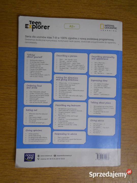 Teen Explorer język angielski klasa 7 Nowa Era Podręczniki sprzedam