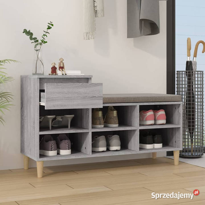 Szafka na buty szary dąb sonoma 102x36x60 Na buty