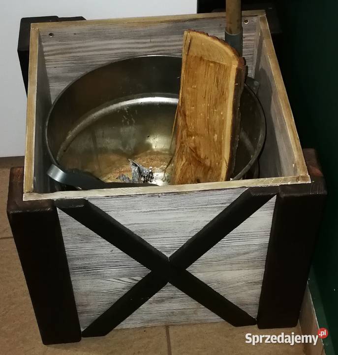 Skrzynka na winyle skrzynka na drewno do kominka