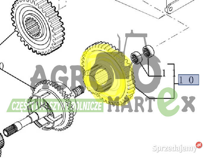 76086208 KOŁO ZĘBATE CNH Wichrów