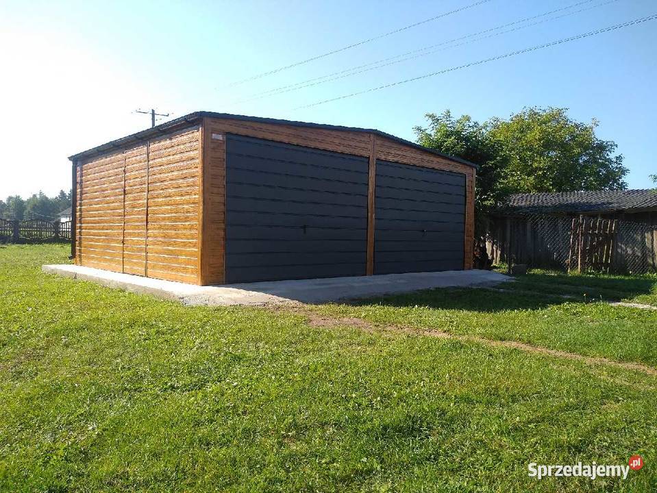 Garaż blaszany 7x5 kolor drewnopodobny producent lubelskie Chełm sprzedam