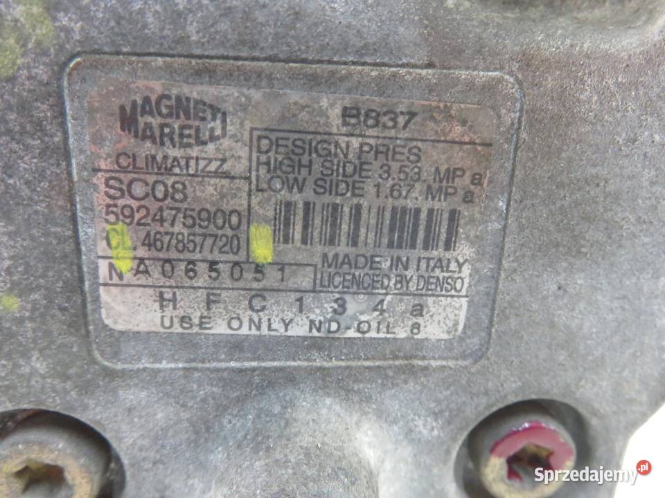 KOMPRESOR KLIMATYZACJI FIAT PUNTO II 12 osobowe