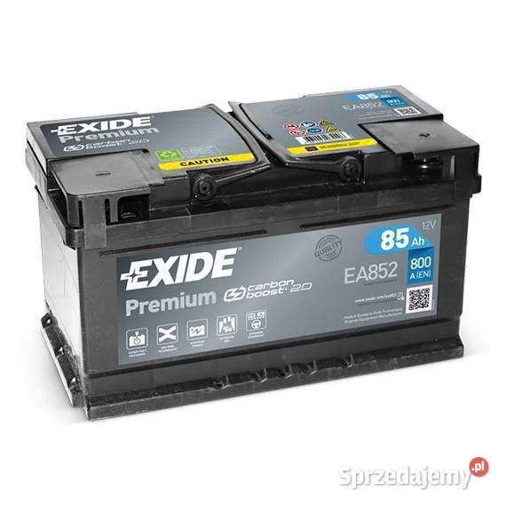Akumulator Exide Premium 85Ah 800A EA852 PRAWY Toruń