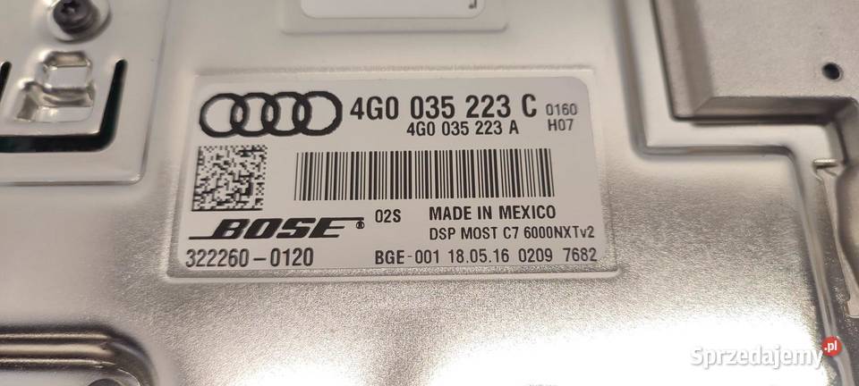 AUDI A8 D4 WZMACNIACZ AUDIO BOSE 4G0035223C