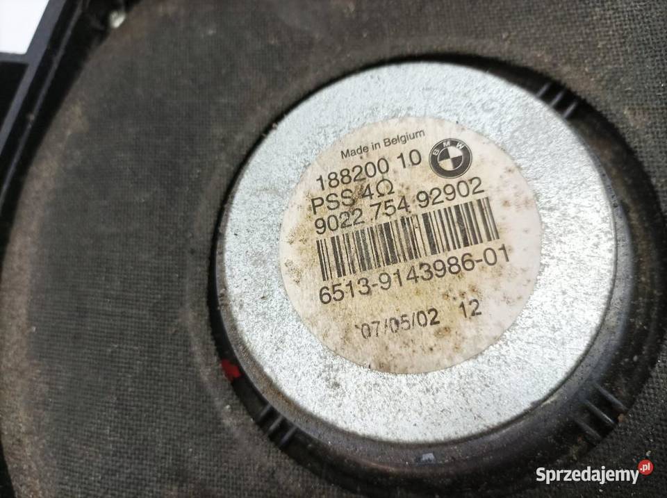 GŁOŚNIK KOMPLET 75492902 Bmw Seria 3 V 20052012 Rok produkcji 2007 sprzedam