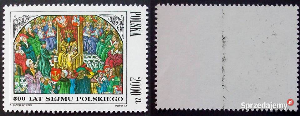 R Znaczki polskie rocznik 1993 czysty Leźnica Wielka-Osiedle