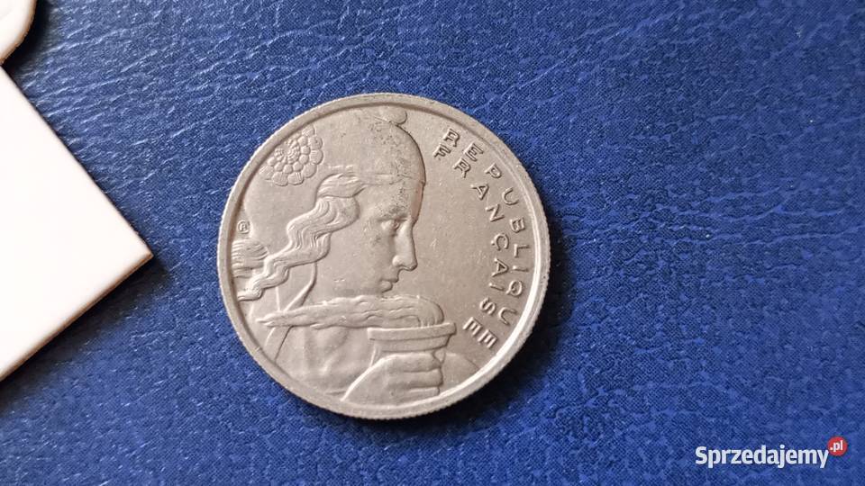 Stare monety 100 frank 1955 Francja Numizmatyka Lesko