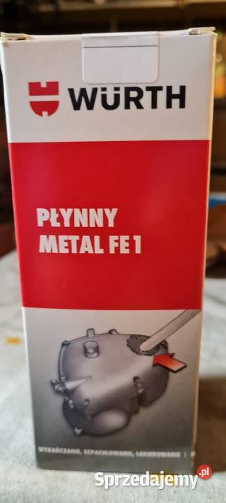 PŁYNNY METAL FE1 KLEJ SZPACHLA METALOWA WURTH Kraków sprzedam
