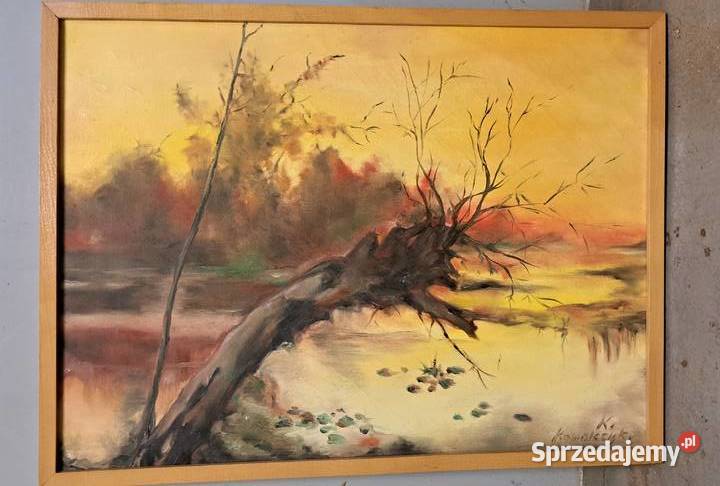 Obraz natura olej w ramie Warszawa