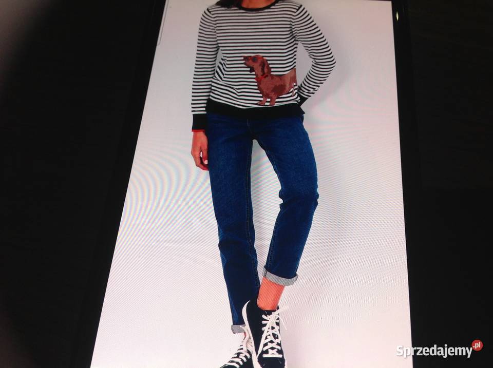 Sweter Damski JOULES S Paski Piesek Nowa Sól