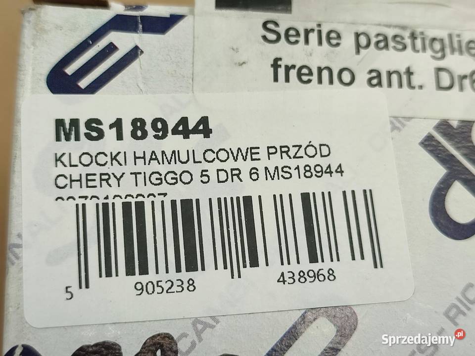 KLOCKI HAMULCOWE PRZÓD DR DR 6 OFFROAD 15 2017 sprzedam