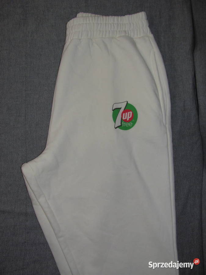 spodnie 7up kremowe dres M Bez wzoru Zamość sprzedam