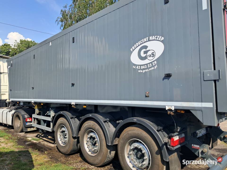 Naczepa wywrotka aluminiowa GRAS 43m3 15roczna Lublin sprzedam